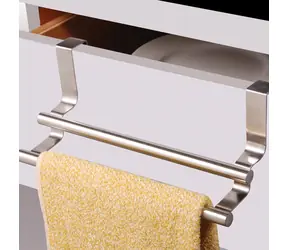 MSV Hängehalter für 2 Handtücher/Lappen, Edelstahl
