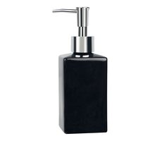 Spirella QUADRO Seifenspender schwarz / Keramik / 300 ml