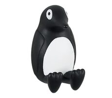 Spirella PINGU Kinderhaken Pinguin schwarz-weiß / Polyresin / selbstklebend / 40 x 65 mm