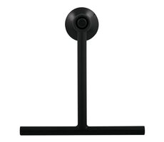 Spirella TIM Duschabzieher mit Saugnapf schwarz / Kunststoff / 22 cm