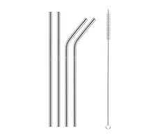Lamart Straw Strohhalme Set 5-teilig Edelstahl