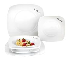 Lamart Dine Set quadratische Teller 6-tlg. weiß / Porzellan