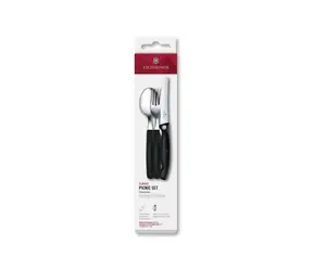 VICTORINOX Swiss Classic Picknickset, 3-teilig, schwarz