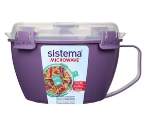 Sistema Mikrowellen-Nudeln und Pommes Frites Behälter 940 ml lila