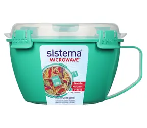 Sistema Mikrowellen-Nudeln und Pommes Frites Behälter 940 ml Minze
