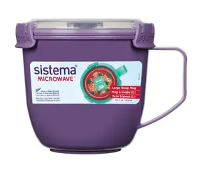 Sistema Mikrowellengeeigneter großer Suppenbecher, 900 ml, lila