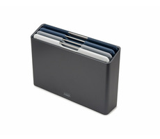 Joseph joseph Folio Regular schwarz / 4er-Set Schneidebretter mit Etui / 20 x 30 cm / Kunststoff