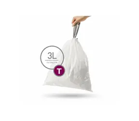 Simplehuman Müllbeutel 3 L Typ T / einziehbar / 40 Stück in einer Packung
