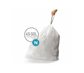 Simplehuman Müllsäcke 45-50 L Typ N / einziehbar / 20 Stück pro Packung