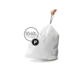 Simplehuman Müllbeutel 50-60 L Typ P / einziehbar / 20 Stück pro Packung