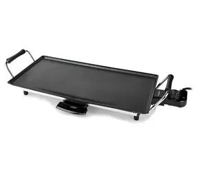 Nedis FCTE110EBK50 - Teppan-Jaki-Grill Schwarz / 50 cm