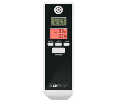 Clatronic AT 3605 / Alkoholtester / Messbereich 0-1,99 ‰ / 2x AAA-Batterie / Weiß-Schwarz