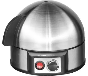 Clatronic EK 3321 silber / Eierkocher / 400 W / bis zu 7 Eier / Edelstahl 