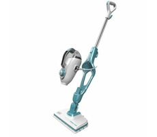 Black&Decker FSMH1321-QS / Dampfmopp + Reiniger / 1300W / 500 ml / 20 Min. Betrieb / 6 m / Weiß-Blau