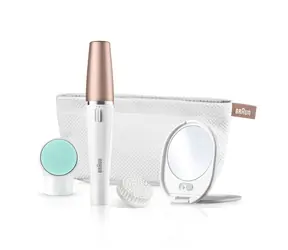 Braun FaceSpa 851V / 3in1 System / Haarentfernung & Reinigung / Weiß