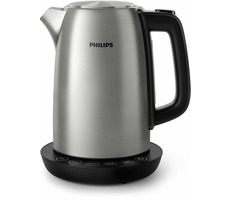 Philips Avance Collection HD9359-90 / Wasserkocher / 1,7 l / 2200 W / Temperatureinstellung / Edelstahl / Silber
