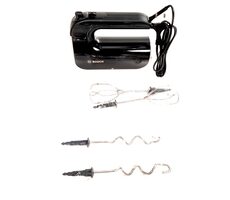 BOSCH MFQ 4730 schwarz-weiß / Handmixer / 575W / 5 Geschwindigkeiten + Turbo
