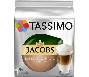 Tassimo Jacobs Latté Macchiato / Kaffee in Kapsel / 8 Stück