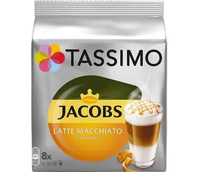 Tassimo Jacobs Latté Macchiato Caramel / Kaffee in Kapsel / 8St