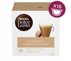 NESCAFÉ Dolce GUSTO Cortado Espresso Macchiato / Kaffee in Kapsel / 16 Stk