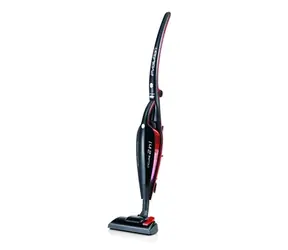 Ariete 2764 Evo schwarz-rot / Stabstaubsauger 2in1 / 600 W / 0,8 l / HEPA-Filter / 5 m
