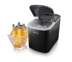 Gorenje IMC1200B schwarz / Eisbereiter / 120 W / 2,2 l / 12 kg Eis pro Tag / XL-Würfel / 9 Min. Zubereitung
