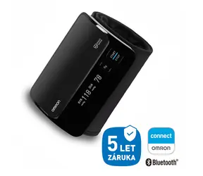 Omron Evolv schwarz / Digitales Oberarm-Blutdruckmessgerät / Bluetooth / Android & iOS
