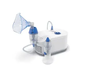 Omron C102 Kompressor-Inhalator mit Nasendusche und 2 Masken (weiß)