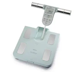 Omron BF511-T türkis / Personenwaage mit Körperstrukturüberwachung / Tragkraft 150kg