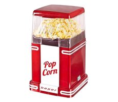 Beper 90590-Y weiß-rot / Popcornmaschine / 1200W / Heißluft 