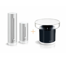 Netatmo Urban Silber / Smarte Wetterstation + Regenmesser