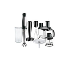 Braun MQ 7087 / Stabmixer / 1000W / Behälter 1,5&0,6&0,35 L / Geschwindigkeitsregelung / Zubehör / Kabel 1,2m / Schwarz