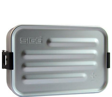 SIGG Metal Box PLUS S silber / Snackbox / Aluminium / 17 x 11,7 x 6 cm