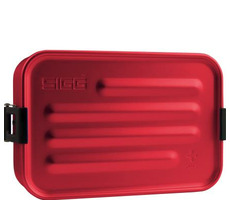 SIGG Metal Box PLUS S rot / Snackbox / Aluminium / 17 x 11,7 x 6 cm