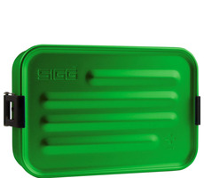 SIGG Metal Box PLUS S grün / Snackbox / Aluminium / 17 x 11,7 x 6 cm