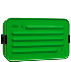 SIGG Metal Box PLUS L grün / Snackbox / Aluminium / 22,9 x 14,5 x 6 cm