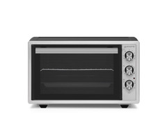 Guzzanti GZ 3611 grau-schwarz / Minibackofen / 1300W / 42 L / 40°C - 250 °C / Timer / Dampfreinigung