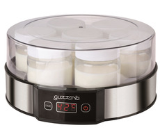 Guzzanti GZ 705 Silber / Joghurtbereiter / 20W / LCD-Display / Timer / 7 Gläser (190 ml) / automatische Abschaltung