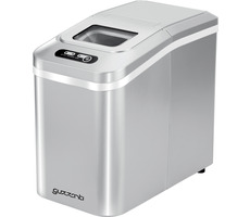 Guzzanti GZ 121 Eismaschine / Wasserbehälter | Eis: 1,1 L | 0,3 kg / 10 kg Würfel - 24 Stunden 