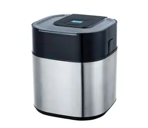 Guzzanti GZ 158 silber-schwarz / Eismaschine / 9,5W / 1,5 L Behälter / LCD-Display
