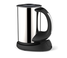 Guzzanti GZ 004 silber-schwarz / Automatischer Milchaufschäumer / 500 W / 115 ml Schaum / 240 ml Milch