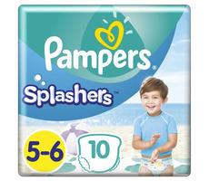 Pampers Splashers 10 Stück / Windelbademode / Größe 5 (12-18 kg)