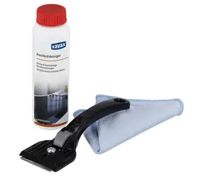 Xavax 3-teiliges Set zur Reinigung und Pflege von Glaskeramik- und Induktionskochfeldern