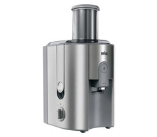 Braun J 700 Silber / Entsafter / 1000 W / 1,25 l Saft / 2 l Fruchtfleisch / 2 Geschwindigkeiten