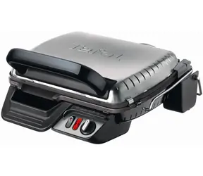 TEFAL Ultracompact GC306012 silber / Kontaktgrill / 2000 W / 3 Programme / Grill. Fläche: 600cm2 