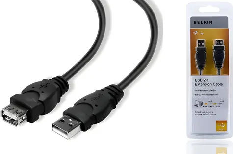 Belkin Standard USB 2.0 Kabel AA / Verlängerungskabel / 1,8 m