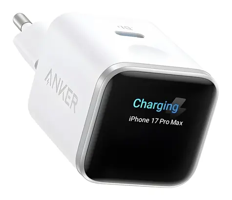 Anker Nano 45W weiß / Wandladegerät / 1x USB-C / GaN / SMART Display