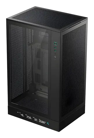 DEEPCOOL CH270 PLUS schwarz / mATX / 2x USB-A 3.2 / 1x USB-C 3.2 / ohne Netzteil / transparente Seitenwand