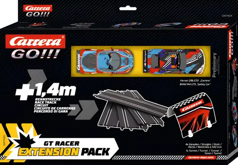 Carrera 71605 GO - +1,4 m Ferrari 296 GT3 und BMW M4 GT3 Strecken