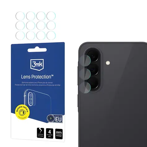3MK -Linsenschutz für Samsung Galaxy A37 / Kameraglas / 6H / 0,16 mm
